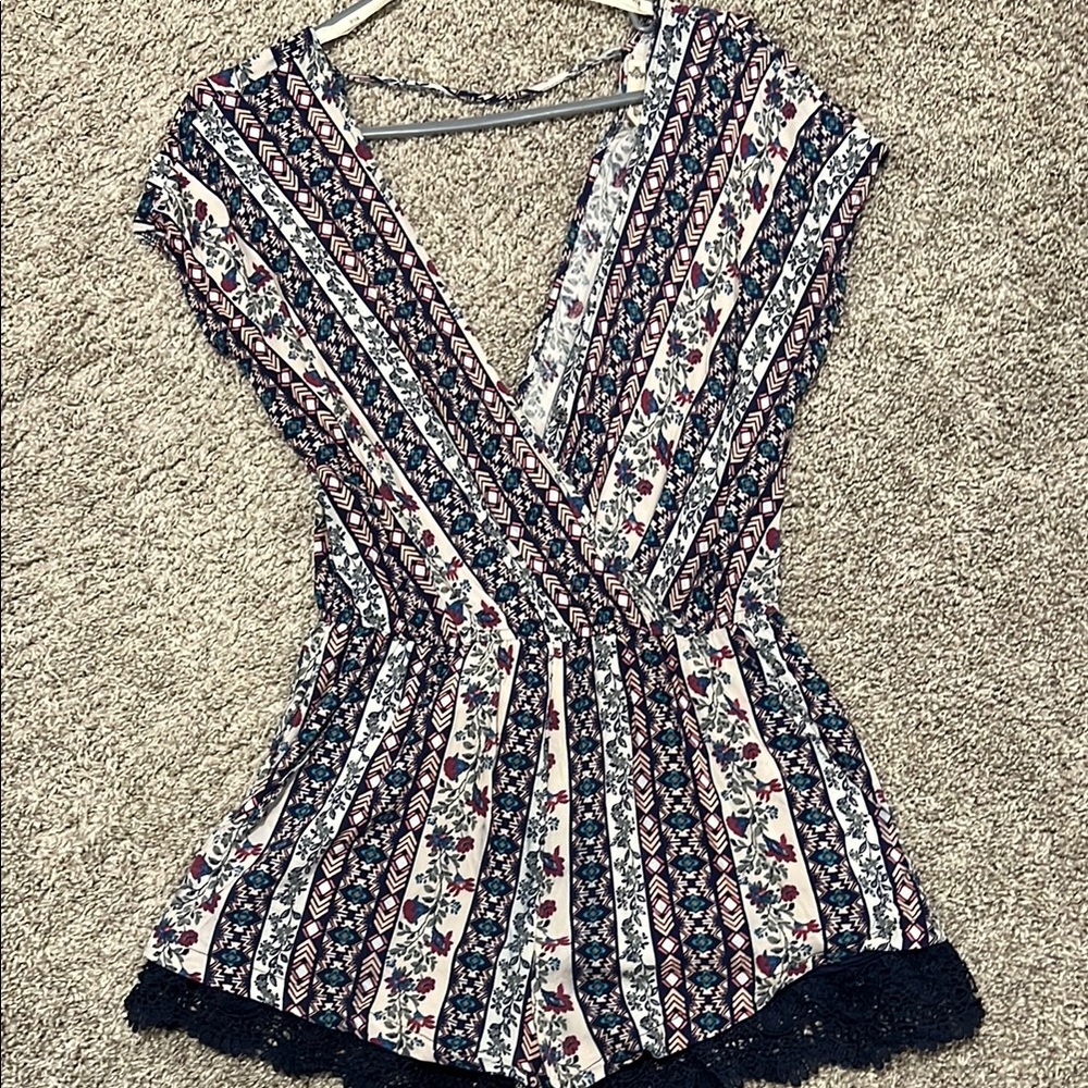 Floral Patterned Women's Top